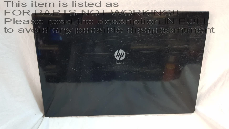 DAMAGED! HP probook 4710s 17" Laptop 2.10 Ghz Intel Core 2 Duo T6570 - Image 4 of 4