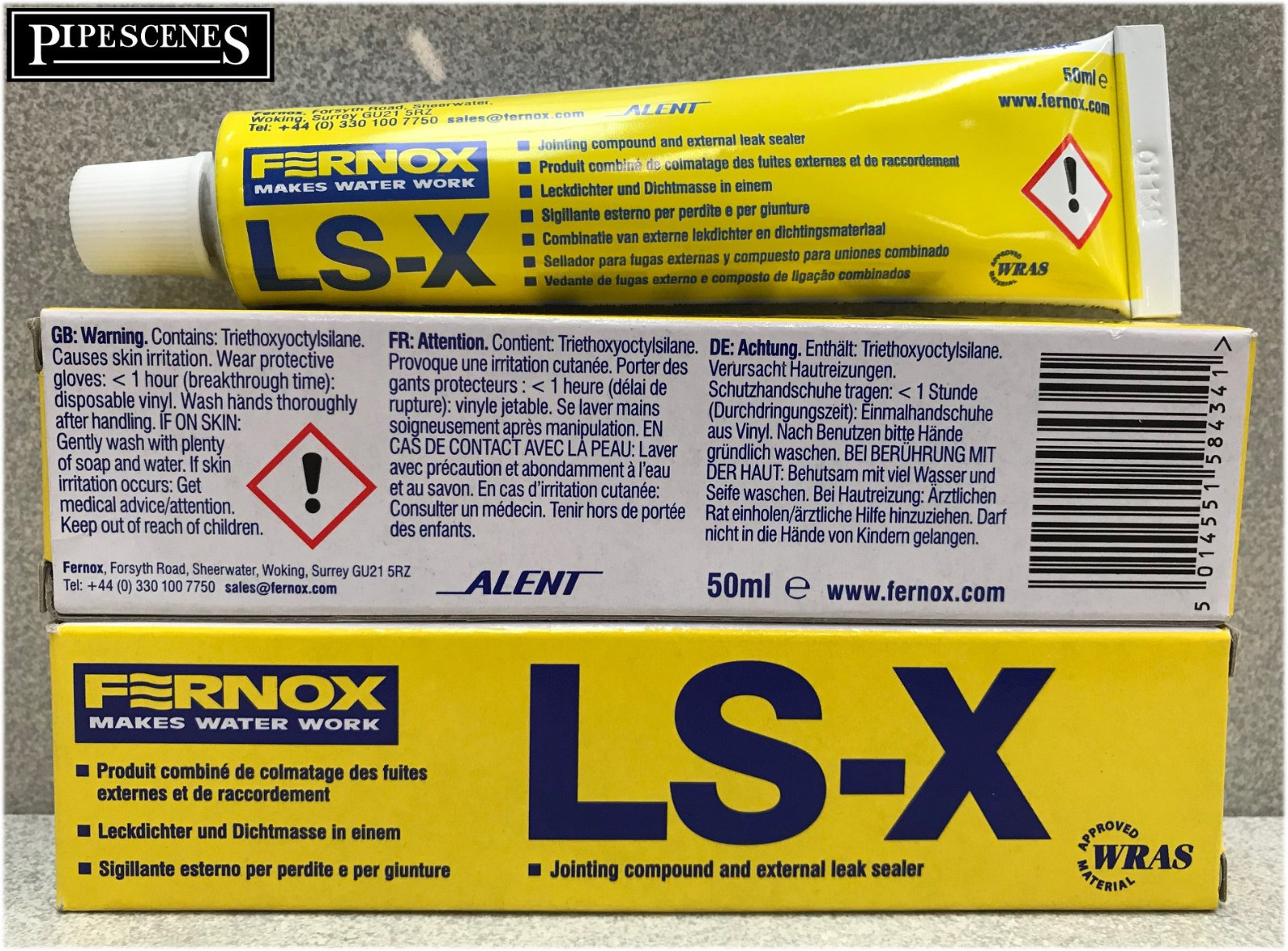 3 x 50ml Tubes FERNOX LSX External Leak Sealer Jointing Compound WRAS