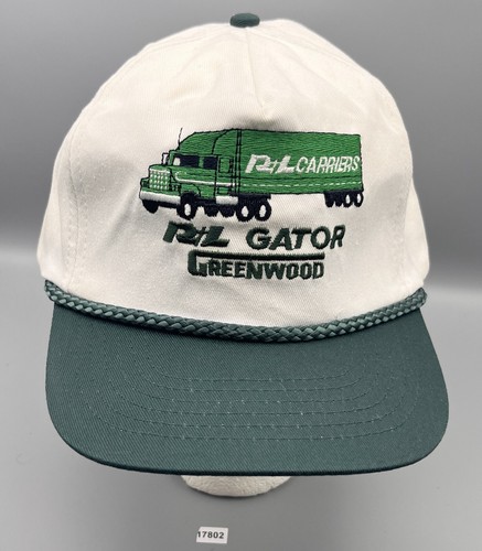 R+L Gator Greenwood Mütze mit Kordeldruckknopflasche in weiß & grün verstellbar