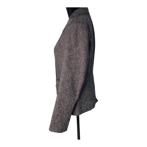 Chaqueta Blazer New York & Company 7th Ave Para Mujer Talla 8 Gris Brezo Forrada Mezcla de Poliéster - Imagen 5 de 11