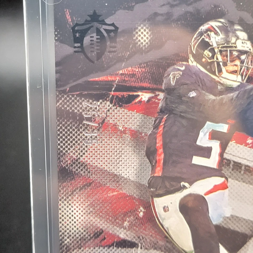 2022 Chronicles DRAKE LONDON #GK-6 Gridiron Kings BLACK FOIL SSP RC Falcons #/35 - Image 3 of 4