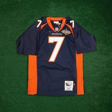 John Elway NFL 1997 Denver Broncos Mitchell & Ness Authentic Home Navy Jersey