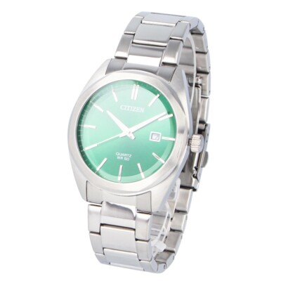CITIZEN BI5110-54X Analog Quartz Green Silver | eBay