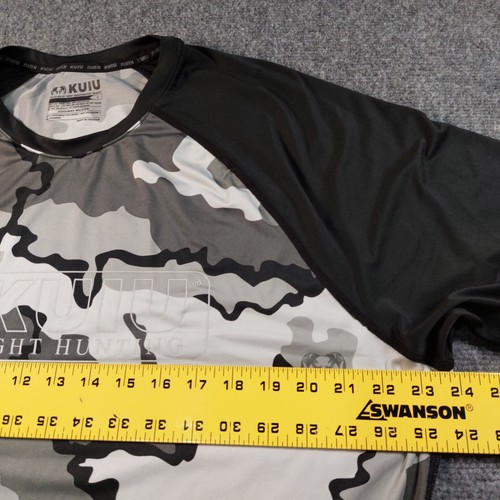 KUIU Ultralight Hunting Camo Shirt Mens Large Gray Black Coolmax Wicking Outdoor - Picture 8 of 9