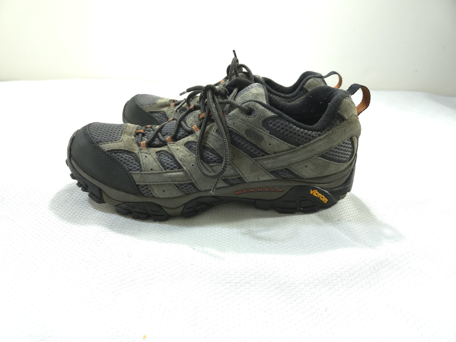 Scarpe da trekking uomo Merrell stivali Moab 3 Beluga taglia 12 Dry Select Vibram