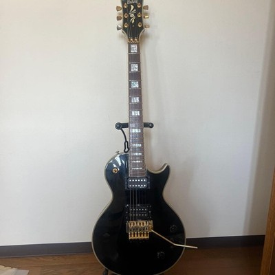 Electric Guitar Burny Les Paul Custom Black S/N FG05120665 Sold As