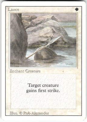 Lance U Revised Edition 3ED MTG MP