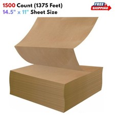 1500 Count Brown Packing Paper Sheets 14.25x11" Kraft Paper for Moving Shipping