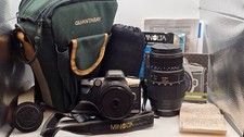 Minolta Maxxum 5 Film Camera  2 Lenses  Bag  Receipt Full Kit