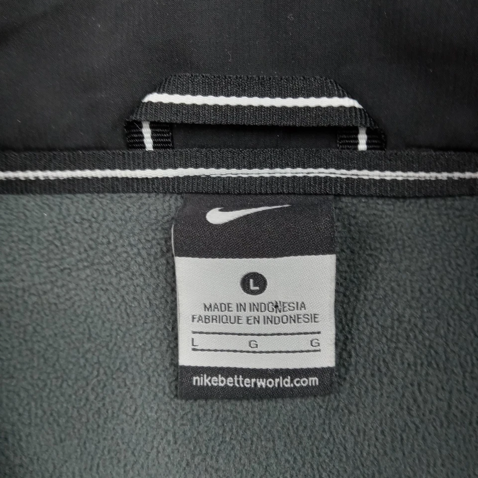 Michigan State Spartans Jacket Mens Large Black NCAA Lacrosse Nike Full Zip - Image 2 of 4