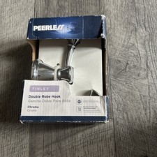 Peerless Finley Chrome Double Robe Towel Hook Model FIN-35 Bathroom Decor