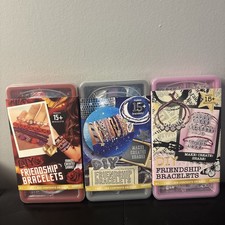 3 DIY Friendship Bracelets Kits - Makes 15 Bracelets Each