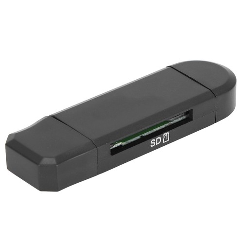 Black OTG USB2.0 Card Reader Multifunctional Portable High Speed Card Reader NEW - Afbeelding 7 van 12