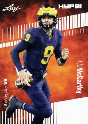 Mint J.J. McCarthy 2023 Leaf HYPE! #122 Just 5000 Ever Made! Rookie Card