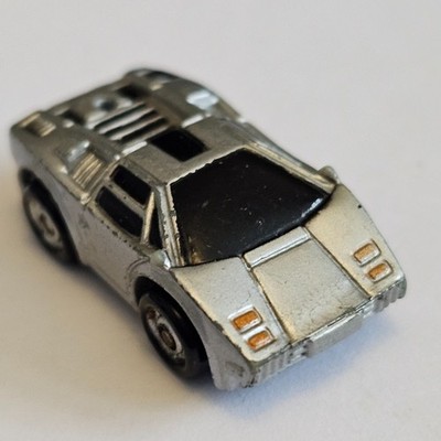 Micro Machines Lamborghini Countach Silver Off Brand Like Funrise Action Style