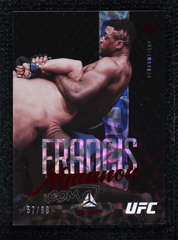 2021 Panini Chronicles UFC Luminance Asia Red 57/88 Francis Ngannou #58 9bz