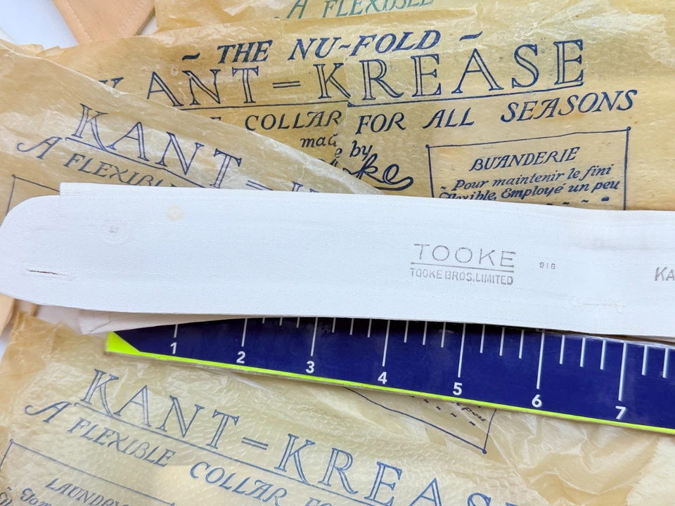 Лот из 82 новых из старых запасов антикварных викторианских эдвардианских мужских рубашек 1880-х 1910-х годов с накрахмаленными воротниками - Изображение 4 из 4