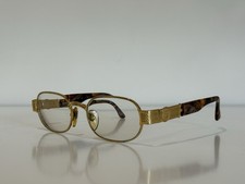 Vintage Fendi 034 Women's Oval Havana Brown Gold Eyeglasses Frame Only 51-20-135