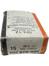New T&B Sta-Kon RF4-12 Ring Terminal (LOT OF 15) **SALE**