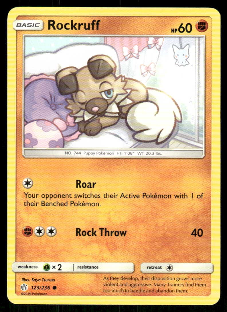 Pokemon Rockruff Cosmic Eclipse 123/236 C NM/M