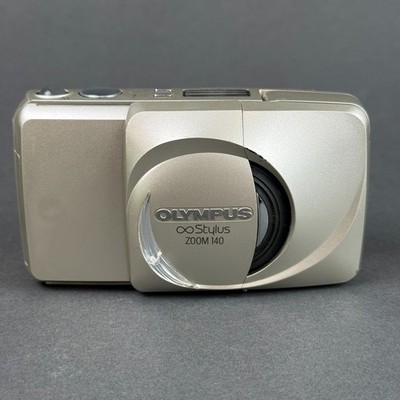 Olympus Infinity Stylus Zoom 140 35mm Point & Shoot Film Camera - Tested Working