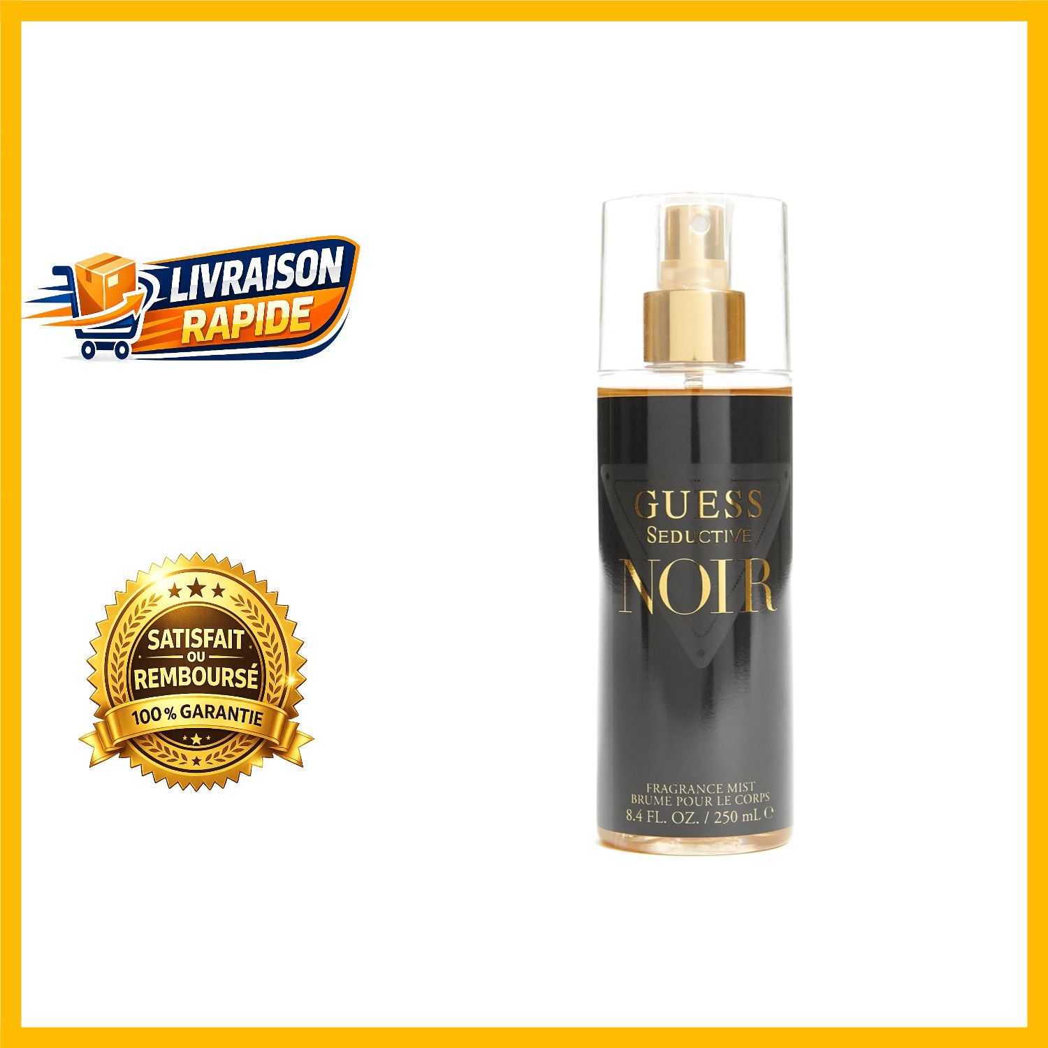 GUESS Seductive Noir brume parfumée spray corporel fragrance florale 250 ml