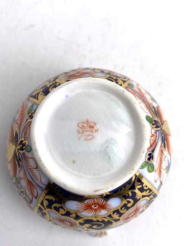 Imari von Derby (Stevenson & Hancock) 1863 Kings Street Porzellan offene Zuckerdose - Bild 5 von 5