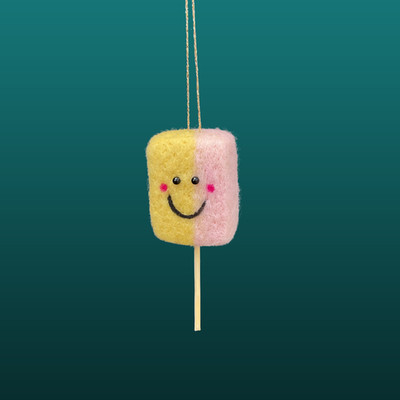 Nadel gefilzt Trommelstock Lolly Hängedeko süß Geschenk