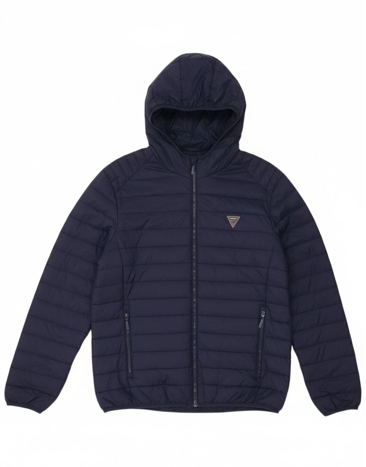 CARRERA Mens Uomo Hooded Padded Jacket UK 42 XL Navy Blue Polyamide CS05