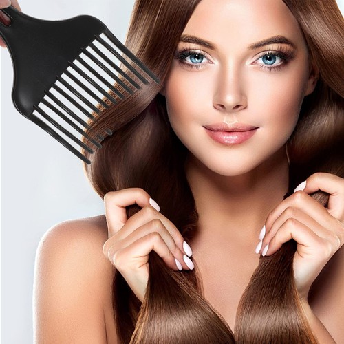 2Pcs Wide Hair Pick Comb Afro Combs Hairdressing Styling Tool for Male Salon UK - Bild 7 von 10