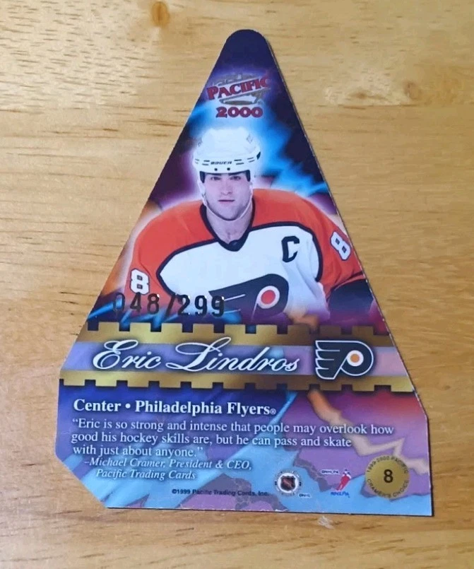 Eric Lindros  1999-2000  Cramer's Choice Awards #8 DIE-CUT /299 Hall Of Fame - Image 2 of 3