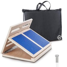 Professional Slant Board for Calf Stretching - Adjustable Wooden Incline Boar...