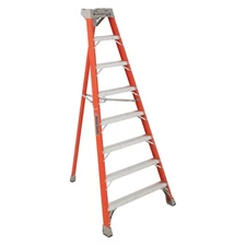 LOUISVILLE LADDER  Tripod Stepladder,8 ft. H,Fiberglass 406F64