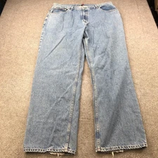 Vintage Tommy Hilfiger Jeans Mens 40x32 Light Wash Relaxed Baggy Straight Denim