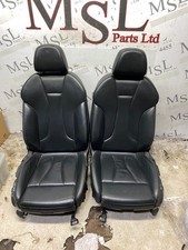 AUDI RS3 2015-18 SALOON FRONT SEATS + REAR SEATS NON-ELECTRIC BLACK LEATHER