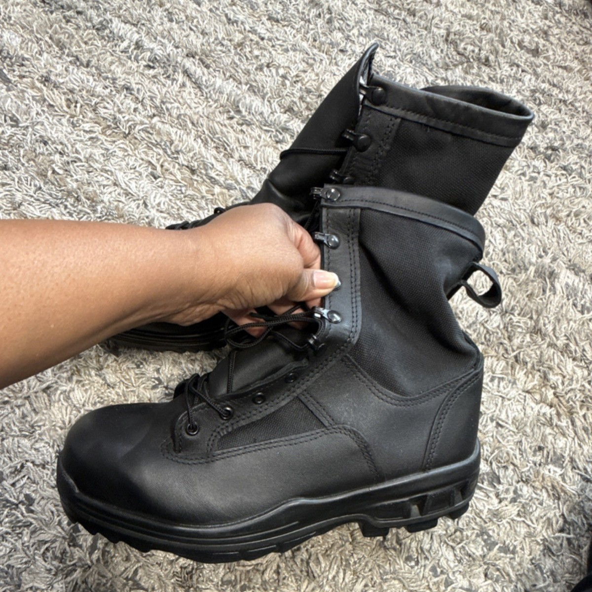 靴 TAMA NWT Altama Men's Tactical Safety steel toe Boots Black SZ 12