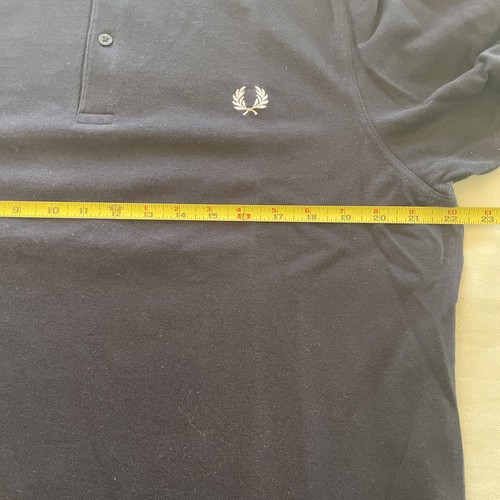Fred Perry PB Twin Striped Polo Shirt Navy/White Men's Size XL - Picture 5 of 7