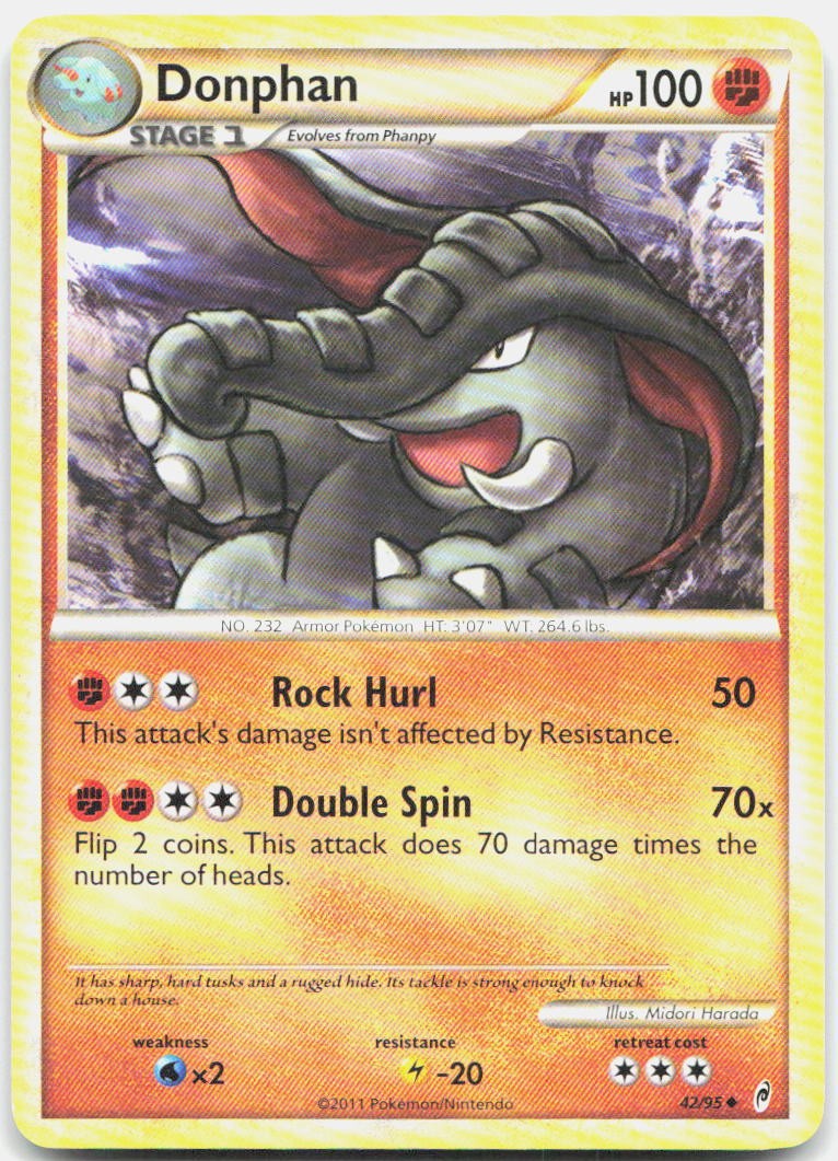Donphan Uncommon Call of Legends 42/95 NM