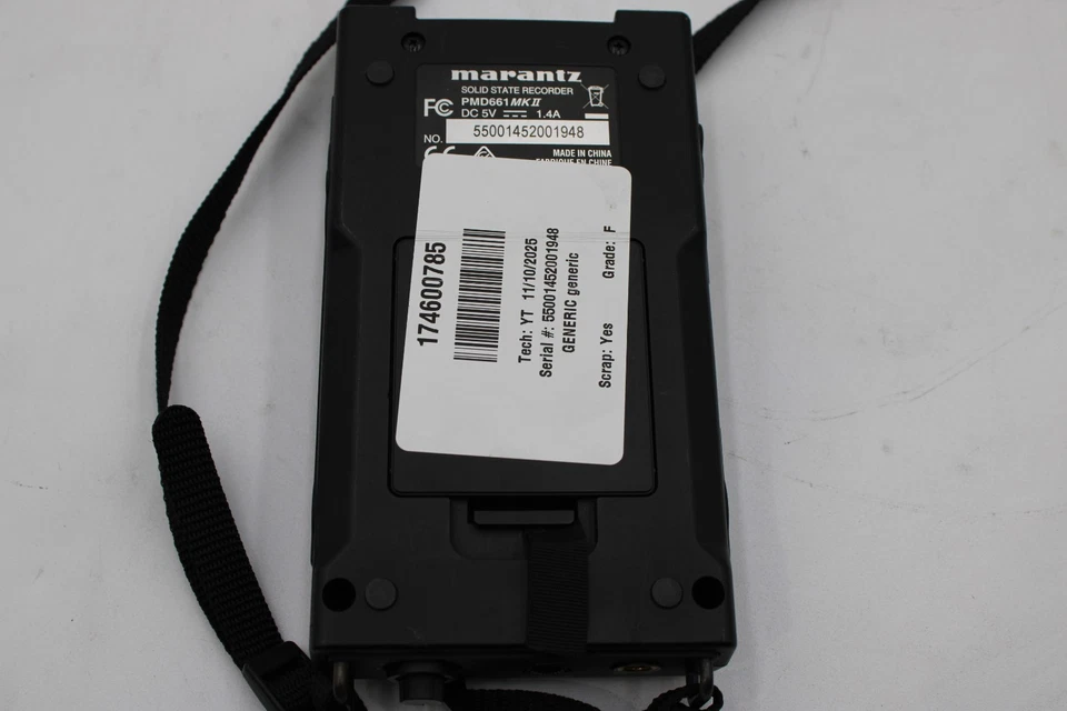 Marantz PMD661 MKII Handheld Solid-State Digital Audio Recorder POWER TESTED - Image 2 of 4