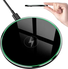 Wireless Charger, Wireless Charging Pad for iPhone 17/16/15/14/13/12/11 Pro/Pro 