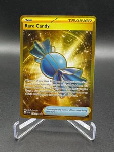 rare candy gold card 256/198 Pokemon - - Scarlet & Violet - Secret Rare Choose 1 of your Basic Pokemon in play Rare Candy 256/198 SV01: Scarlet