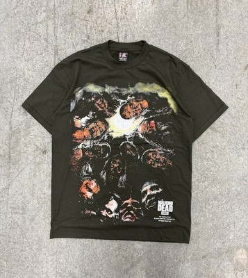 The Walking Dead AOP Mega Print Zombies Death Mob 2015 Men's T-Shirt XL