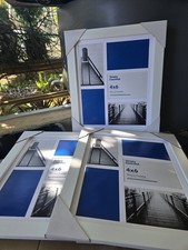 Set Of 3 13x15" Frame White Picture, Simply Essential Frame Width 1". No Glass