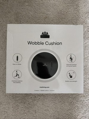 Max Living Inflatable Wobble Cushion Stability Balance Core Strength Posture