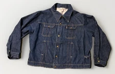 Vtg 70s 80s Key Imperial Mens 4 Pocket Denim Jean Jacket Trucker USA Size XL