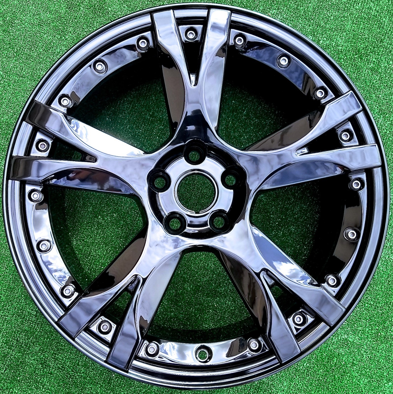 Factory Lamborghini Gallardo LP560 Wheel Callisto Black OEM 19 Front 400601017CA