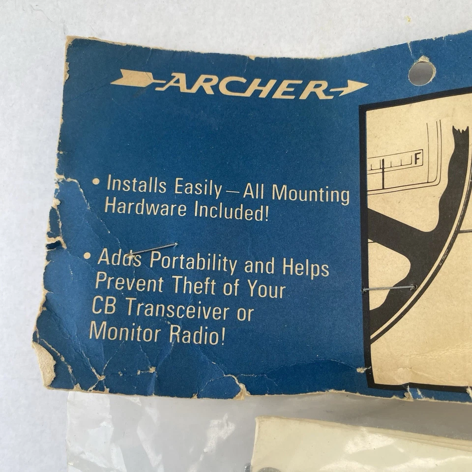Vintage Archer CB radio Transceiver Under Dash Mount Kit # 21-536 Removable - Image 2 of 4