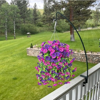 Künstliche Morning Glory Blumenranke hängend für Garten Outdoor Veranda und T