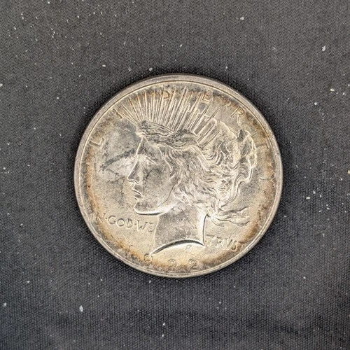 1922 D Peace Dollar, AU, 90% Silver