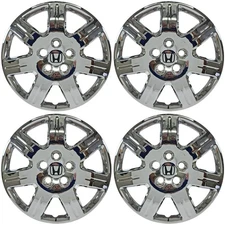 2006-2011 Honda Civic # 452-16C + LOGO 16" Chrome Replacement Hubcaps NEW SET/4